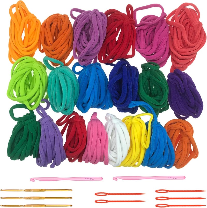 Allazone Loom Potholder Loops Weaving Craft Loom Loops, Weaving Loom Kit, Potholder Loops with Crochet Hook for DIY Crafts Supplies (298PCS) - Image 1